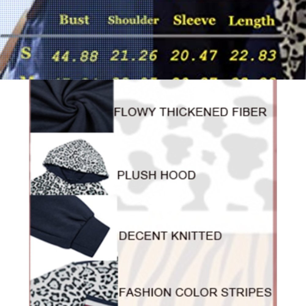 Leopard Print Hooded Sherpa - image 4